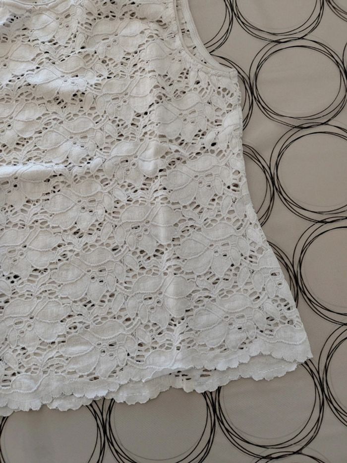 Débardeur blanc 40 excellent état - photo numéro 2