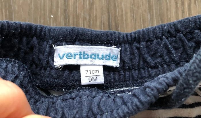Lot 2 pantalons 9-12 mois Vertbaudet et Mango - photo numéro 2