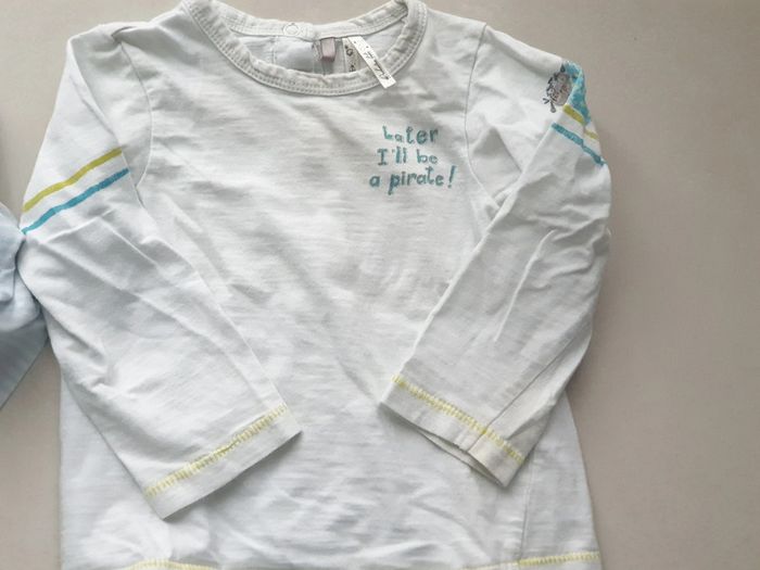 3 t-shirts manche longue 9 mois - photo numéro 2
