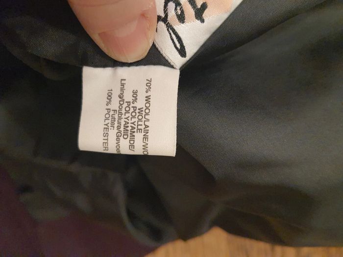 Manteau bordeaux Cristel fr 42 en 70%laine - photo numéro 14