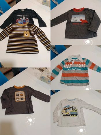 Lot t-shirt manche longue 2 ans