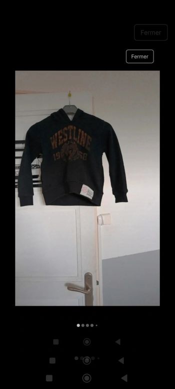 Pull à Capuche Garçon taille 4 ans en très bon état marque U.S.Mkayli