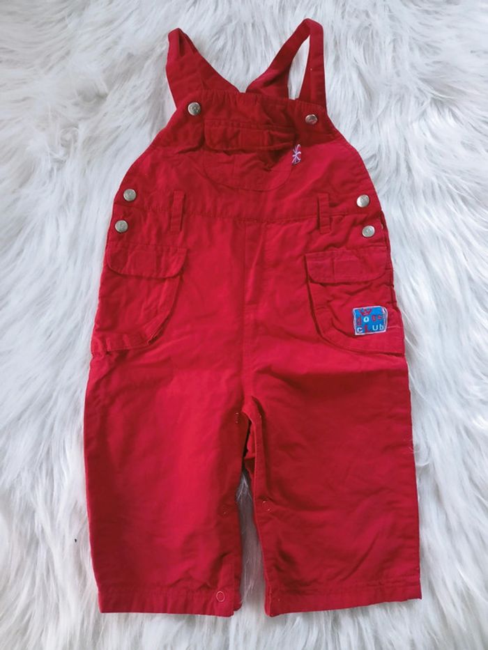 Salopette rouge intérieur polaire 12mois N*0431