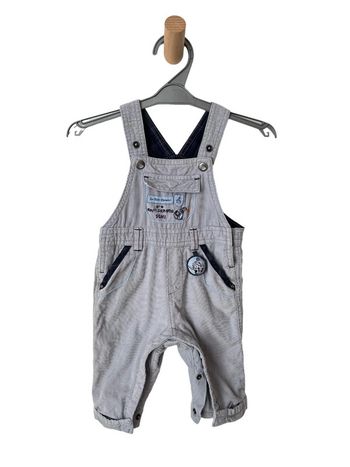 Salopette confortable en velours gris clair - Sergent Major 3 mois (60cm)