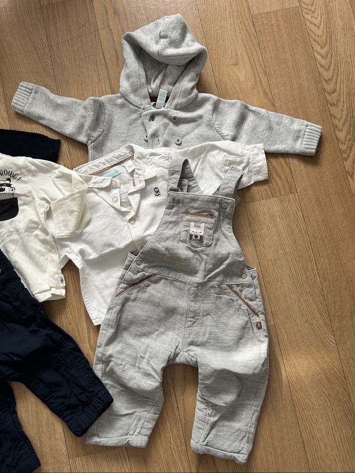 Lot 2 ensembles salopettes bébé garçon 6mois - photo numéro 3