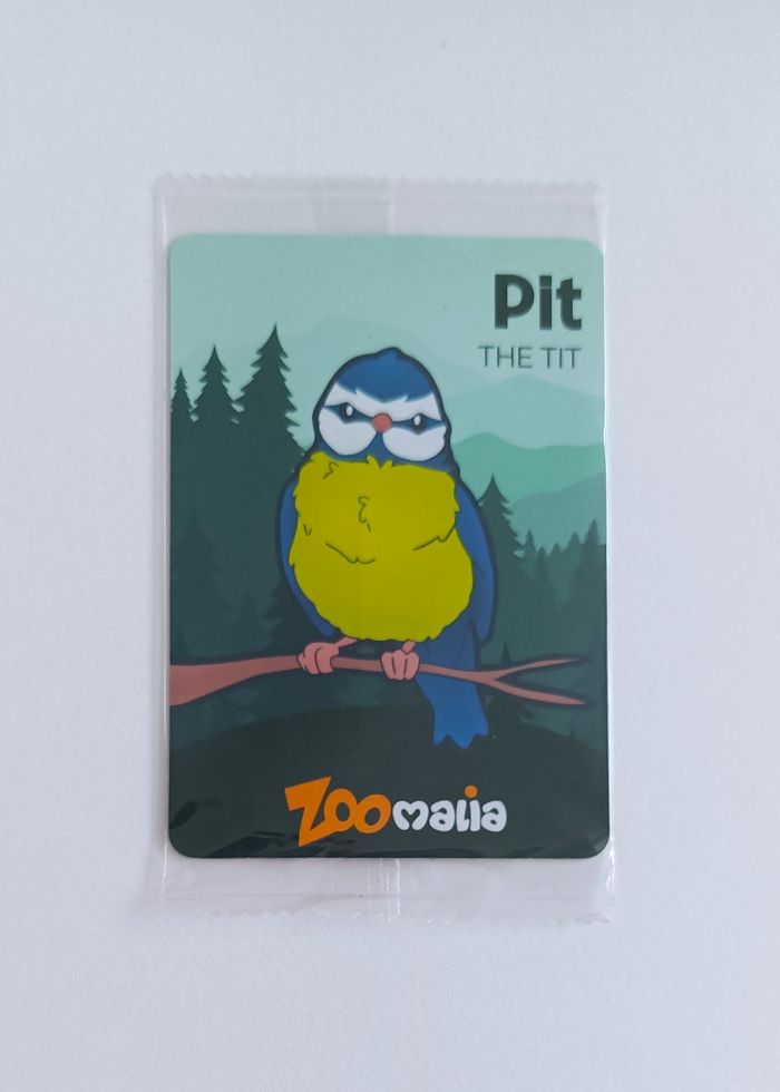 Magnet oiseau Pit. The tit. Zoomalia. 10 x 7 cm