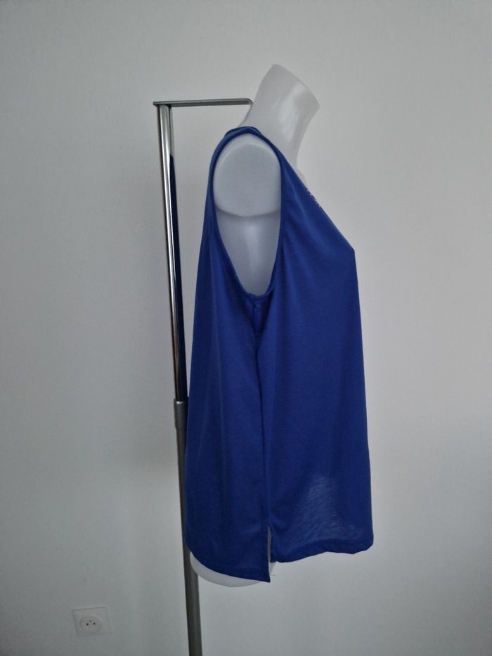 Débardeur bleu à motif noeuds - photo numéro 6