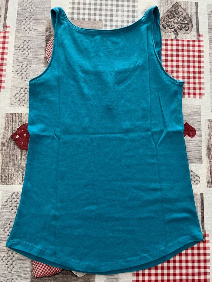 Débardeur turquoise Camaïeu - taille M - photo numéro 2