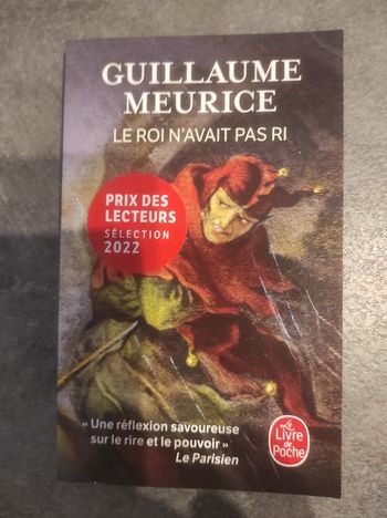 Le roi n'avait pas ri Guillaume Meurice - Livre de Poche 2022 