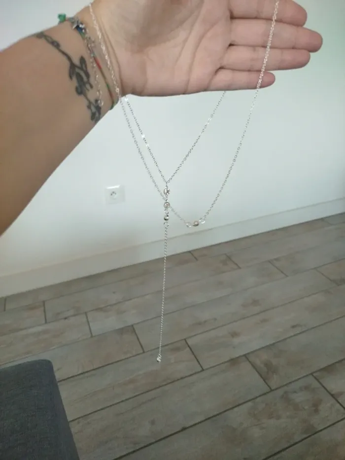 Collier strass de dos - photo numéro 4