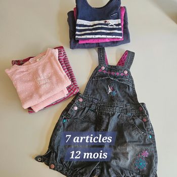 Lot vêtements fille 12 mois