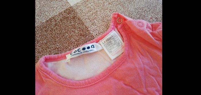 Ensemble rose ts manches courtes legging cocoon 12 mois - photo numéro 2
