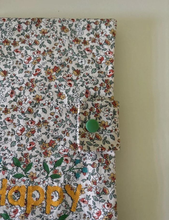 Protège carnet de santé thème floral - photo numéro 3