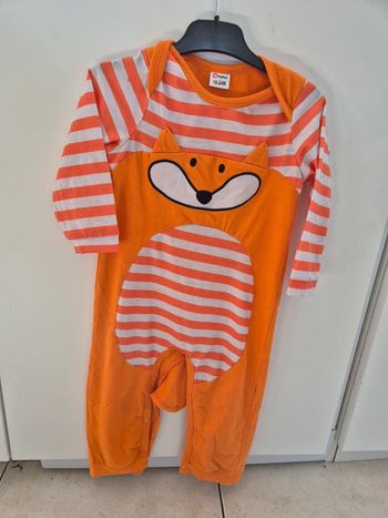 Pyjama renard grenouillère