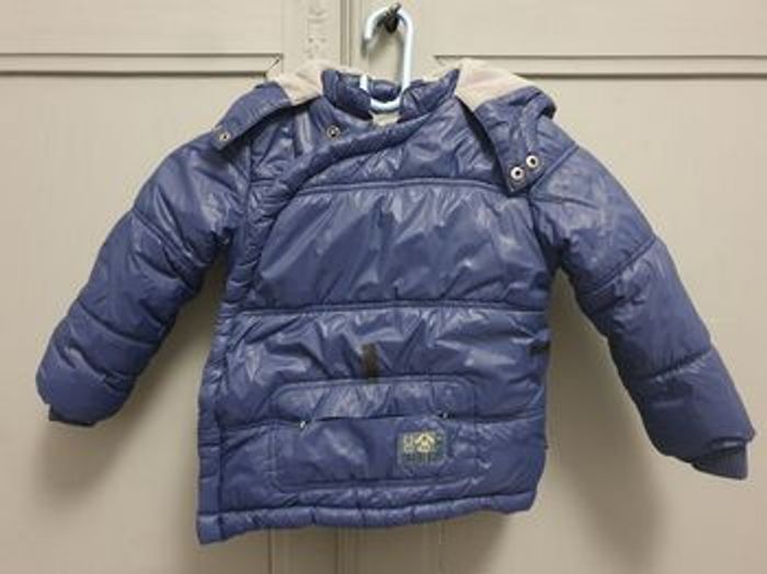 Doudoune à capuche bleu marine Obaïbi 3 ans