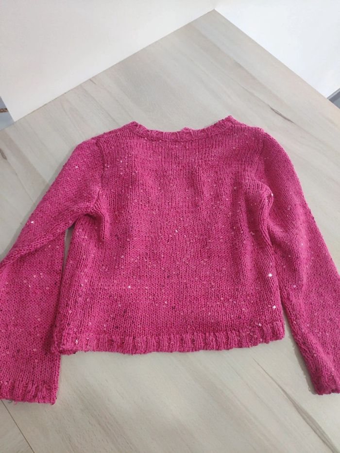 Gilet rose fille à sequins 3 ans 36 mois Confetti - photo numéro 4