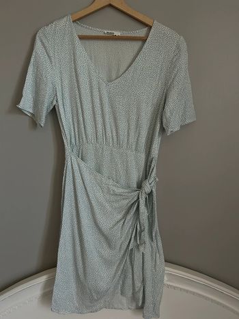 Robe blanche et bleu Bizbee