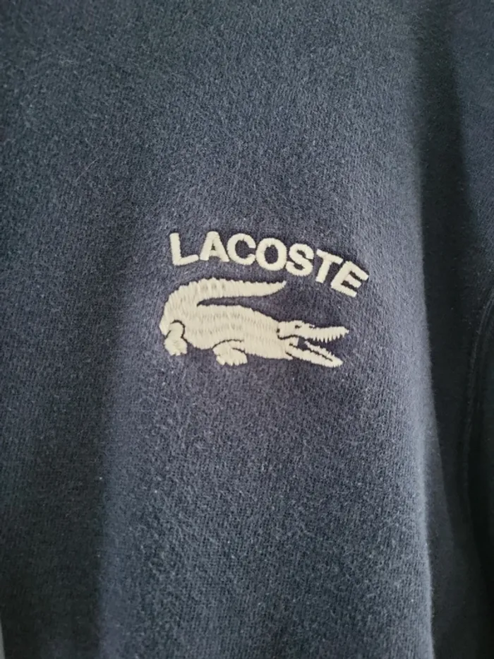 Sweat Lacoste bleu marine taille l - photo numéro 2