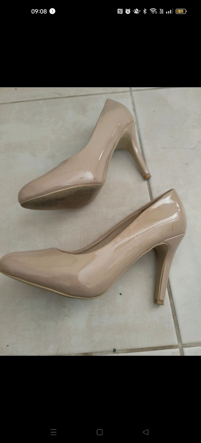Escarpins beige 38 - photo numéro 7