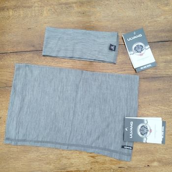 Cache-cou et bandeau en laine mérinos légère