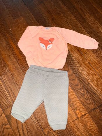 Pull p’tit bisou et bas sergent major 1 mois