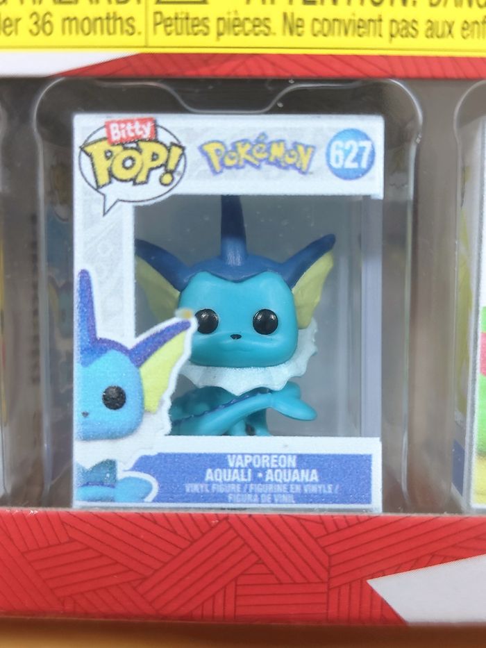 Boite De 4 Bitty Pop! Pokémon - Pikachu Vaporeon Caterpie Cubone - photo numéro 3