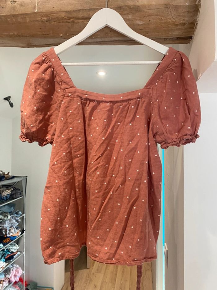 Blouse à pois