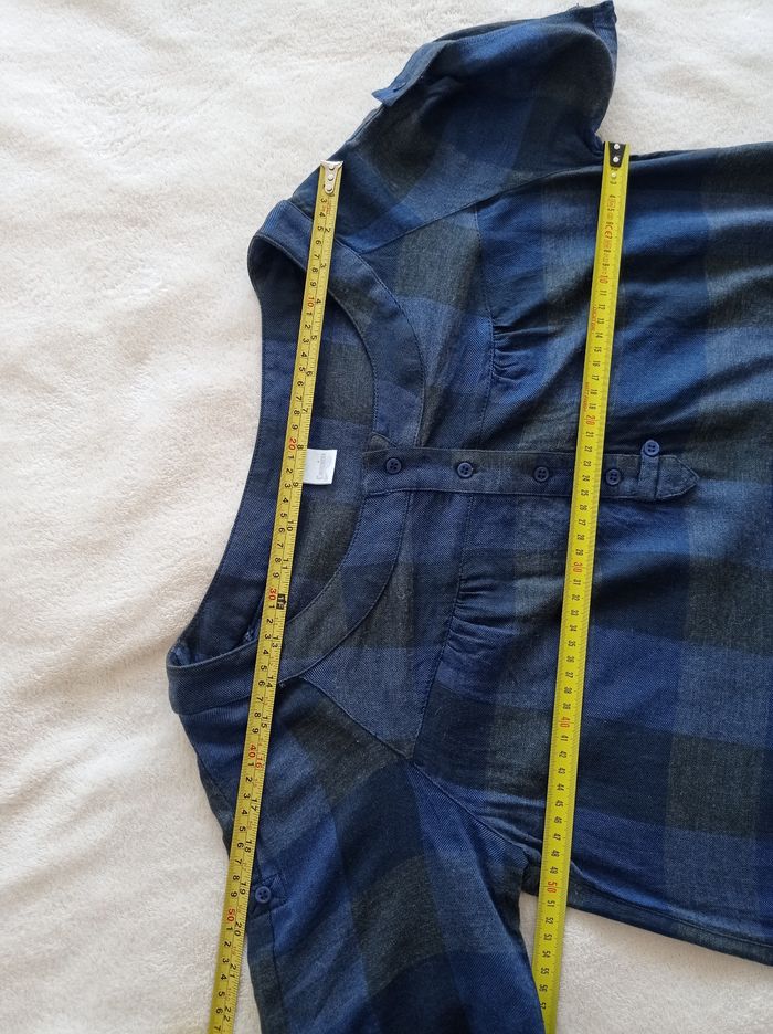 Blouse/ T-shirt à carreaux 42 - photo numéro 7