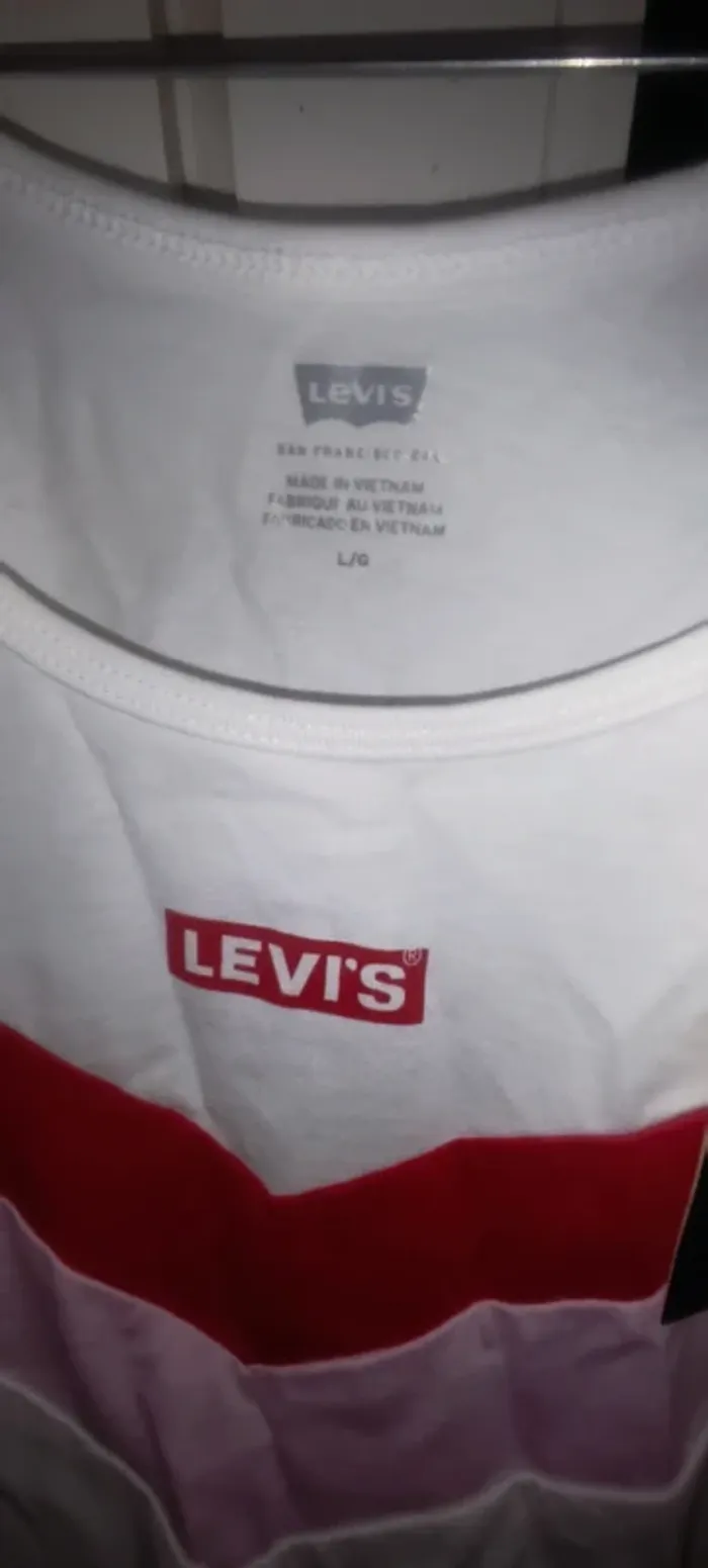 Débardeur rouge/blanc Levi's - photo numéro 2