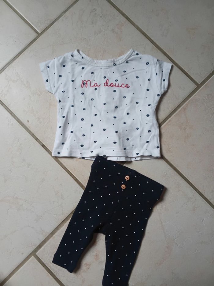 🌹ensemble fille 1 mois kiabi 🌹