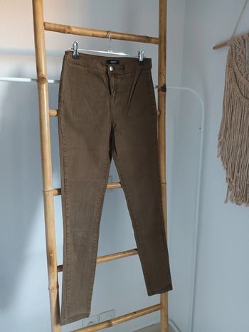 Pantalon marron bronze taille haute Mim taille 36