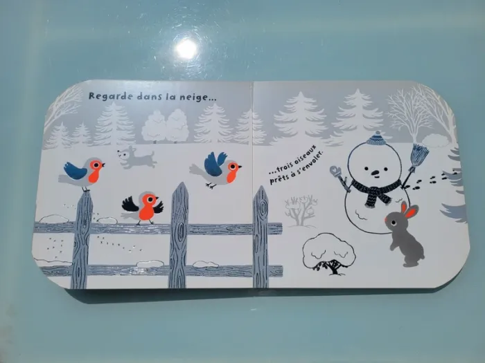 Livre à toucher grand format 🐇 Regarde dans la neige 🌨 - photo numéro 6