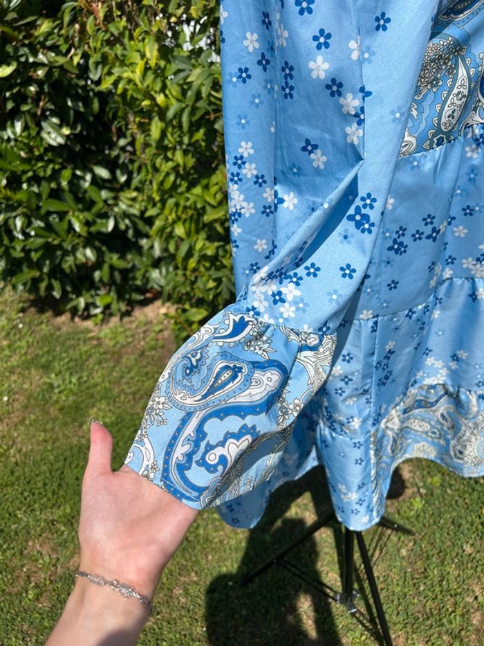 🌟 Robe bleu motif cachemire 🌟 - photo numéro 5