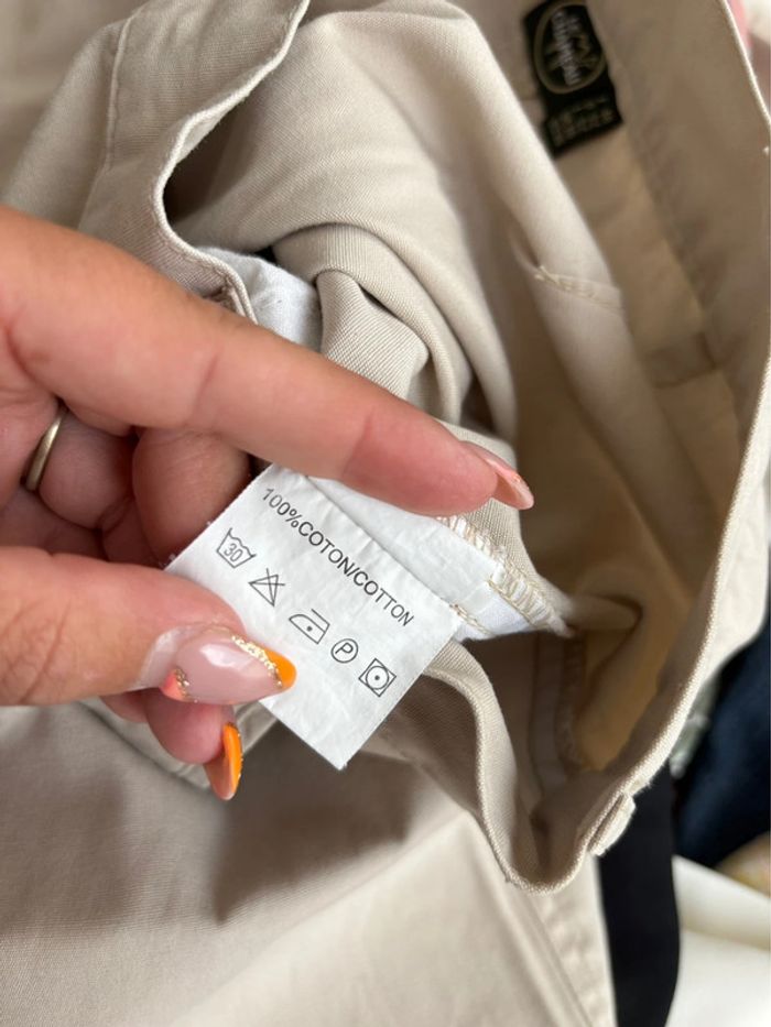 Pantalon Le Chameau - 100% coton - beige clair - taille 46 - neuf jamais porté - photo numéro 7