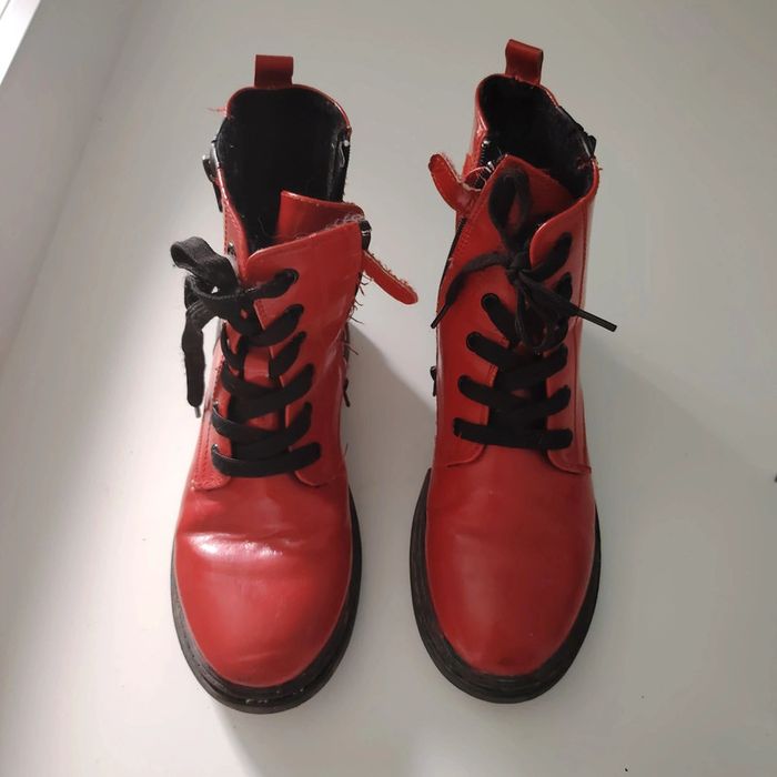 Boots rouges lovely skull 34 - photo numéro 3