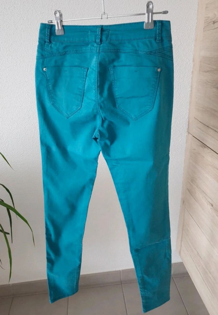 Pantalon skinny bleu cache cache - photo numéro 3