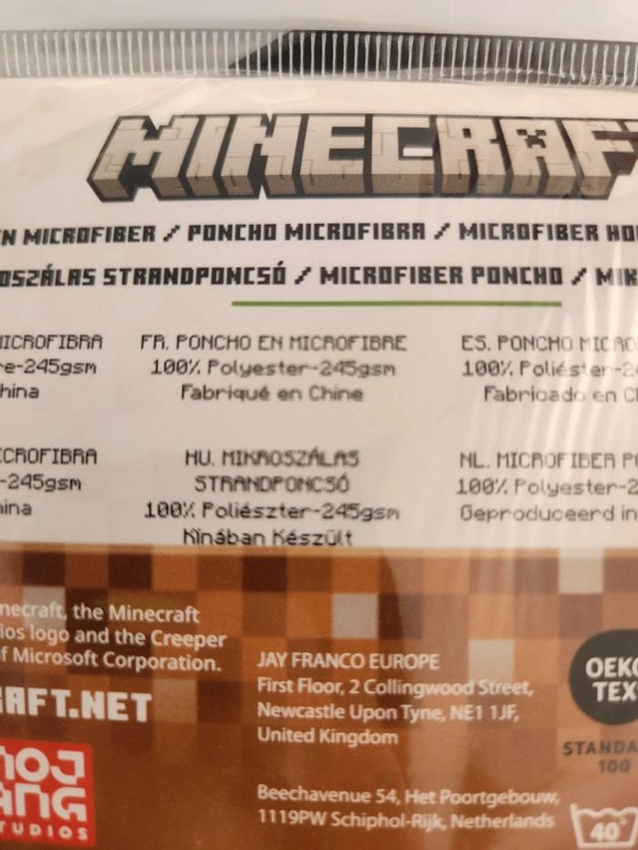 Poncho minecraft - photo numéro 5