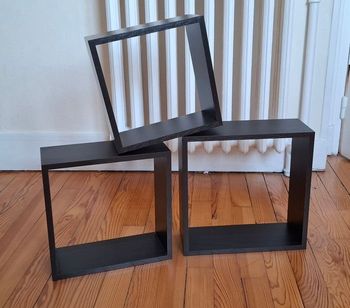  étagères cubes marron