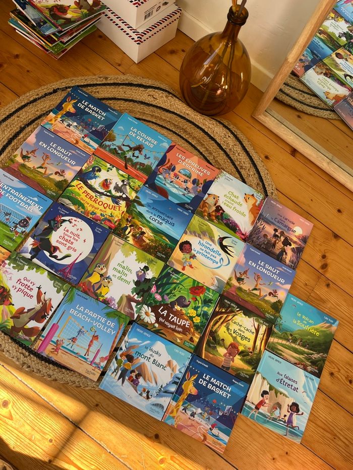 Lot 22 livres enfant Virginie grimaldi