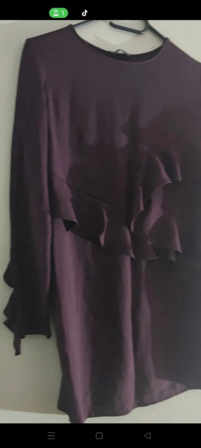 Robe Élégante Zara Prune - photo numéro 6