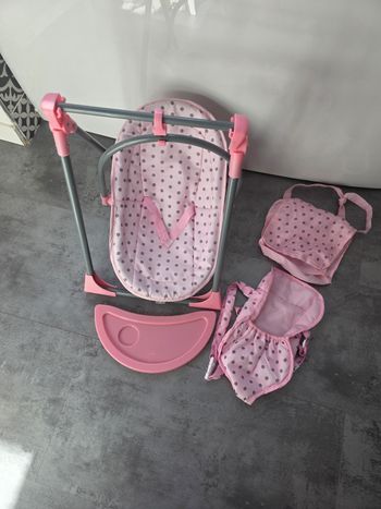 Chaise haute 4 en 1 poupée