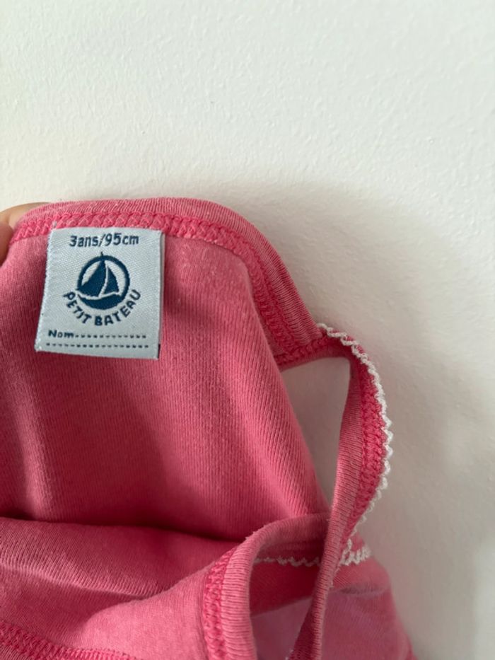 Débardeur rose Petit Bateau – Taille 3 ans - photo numéro 3