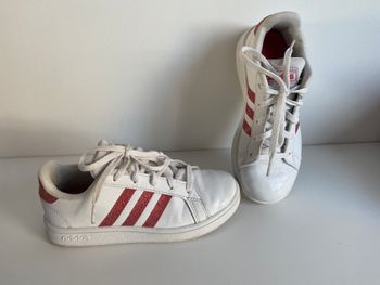 Baskets Adidas rose pailleté