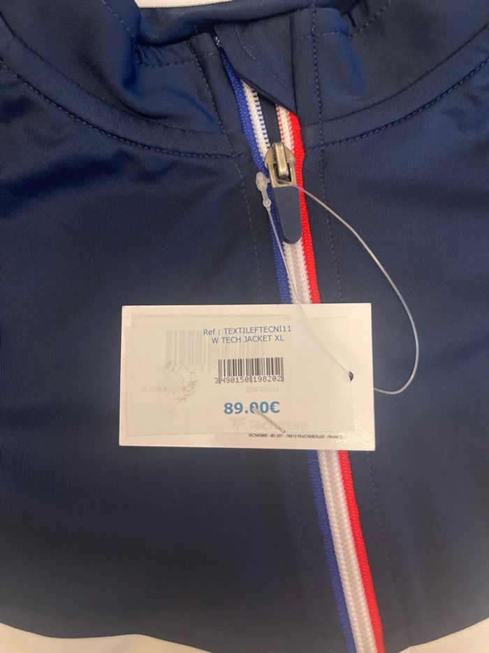 Tecnifibre - Veste de tennis Tech Jacket W - bleu marine/blanc Taille XL - photo numéro 6