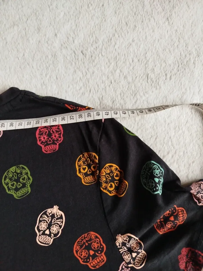 T-shirt femme Pimkie taille M décor tête de mort - photo numéro 12