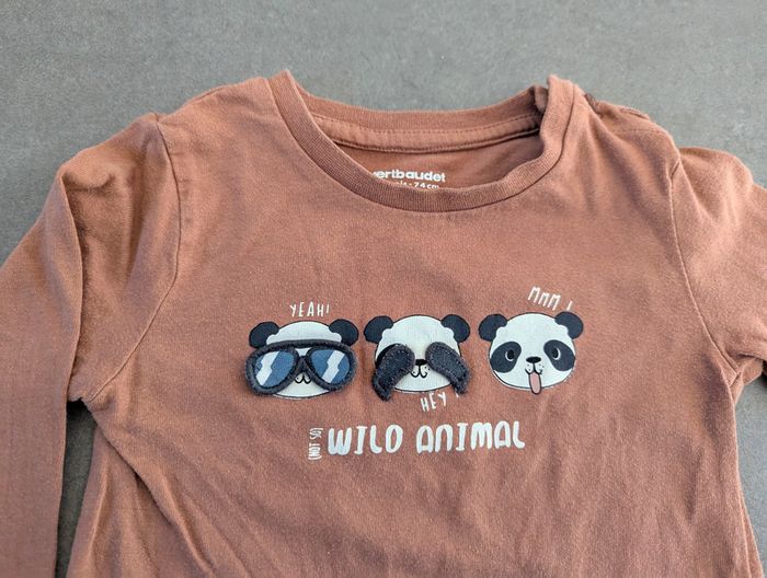 đ Lot 5 tee-shirts manches longues â 12 mois â Benetton, Vertbaudet, Orchestra, Smiley - TBE - photo numĂ©ro 10
