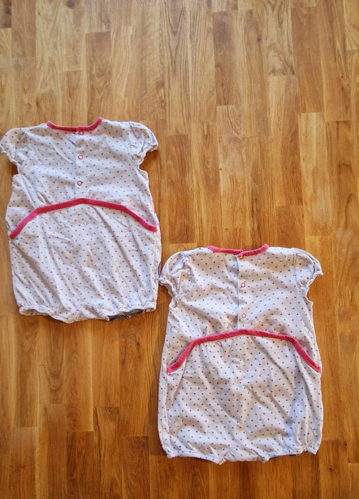 Lot combishorts jumelles taille 18mois - photo numéro 3