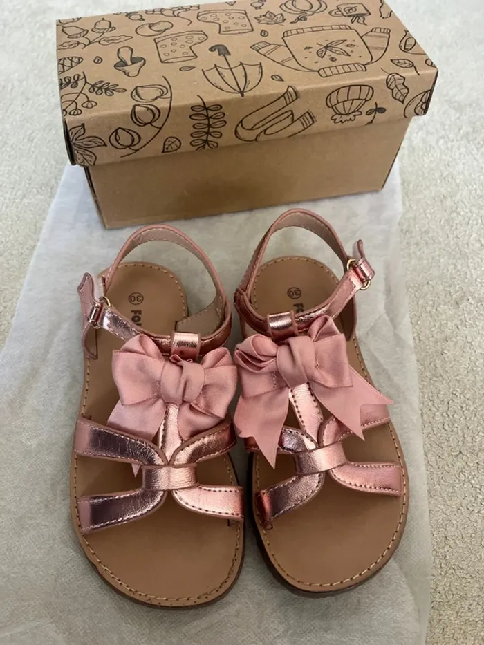 Sandales rose doré – Taille 30 🌸 - photo numéro 10