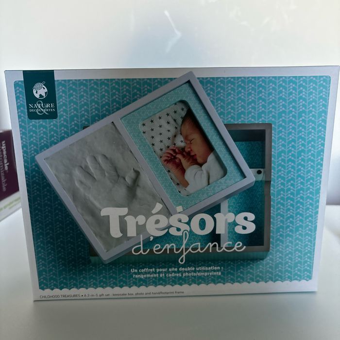 Coffret rangement et cadre photo/empreinte - photo numéro 2