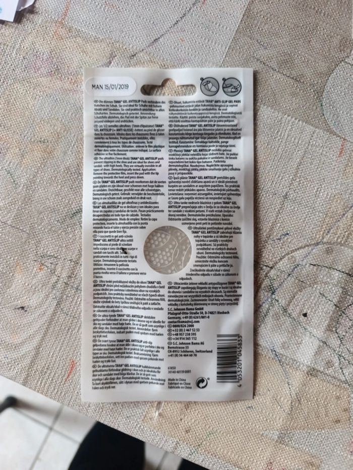 Demi semelle ultra fine tana gel anti-glisse - photo numéro 2